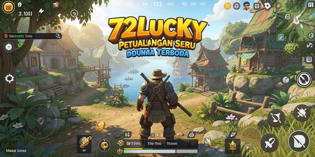 Gameplay seru di dunia terbuka 72LUCKY yang mendebarkan.