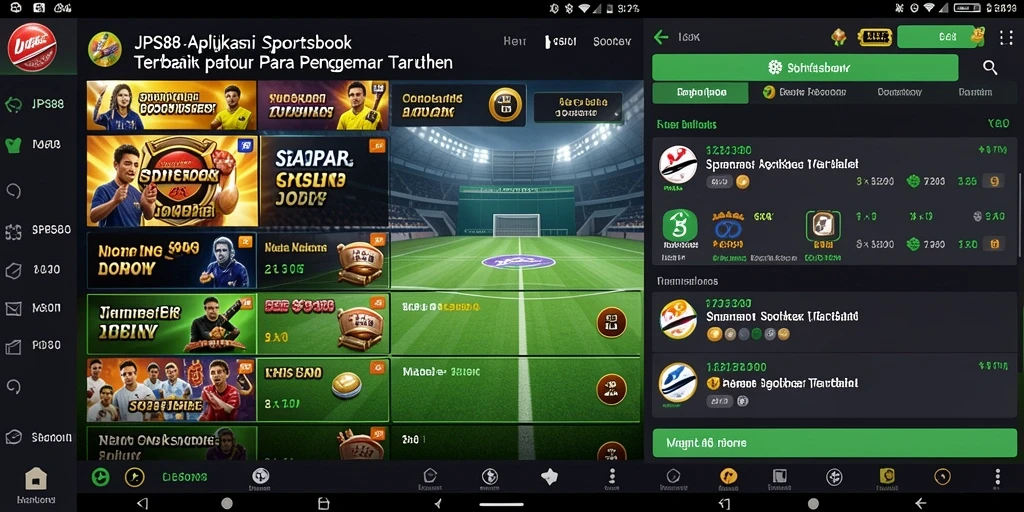 Tampilan menarik dari gameplay taruhan olahraga di JPS88.