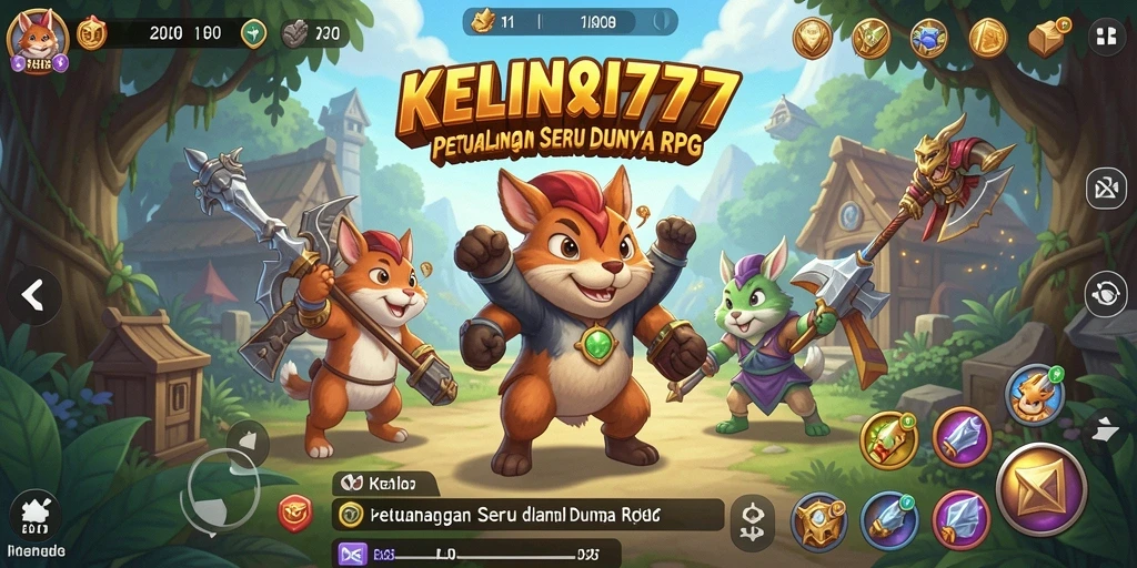 Tampilan gameplay KELINCI777 yang memukau dalam petualangan RPG.