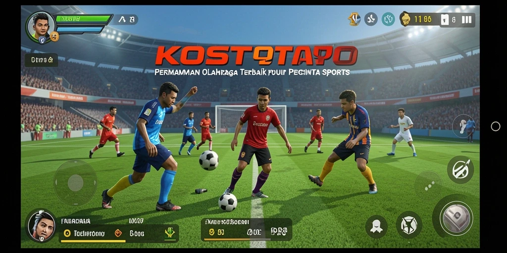 Screenshot KOSTOTO menampilkan gameplay seru dan realistis dalam olahraga.