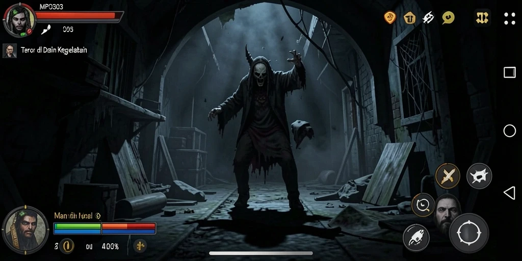 Gameplay MPO303 menampilkan suasana Horror yang menegangkan.