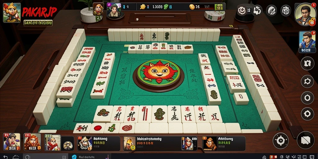 Screenshot gameplay PAKARJP yang menunjukkan keseruan bermain Mahjong.