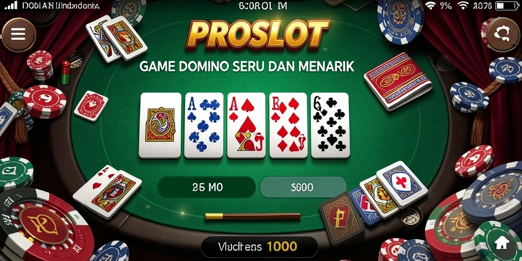 Screenshot gameplay PROSLOT yang menunjukkan keseruan permainan Domino.