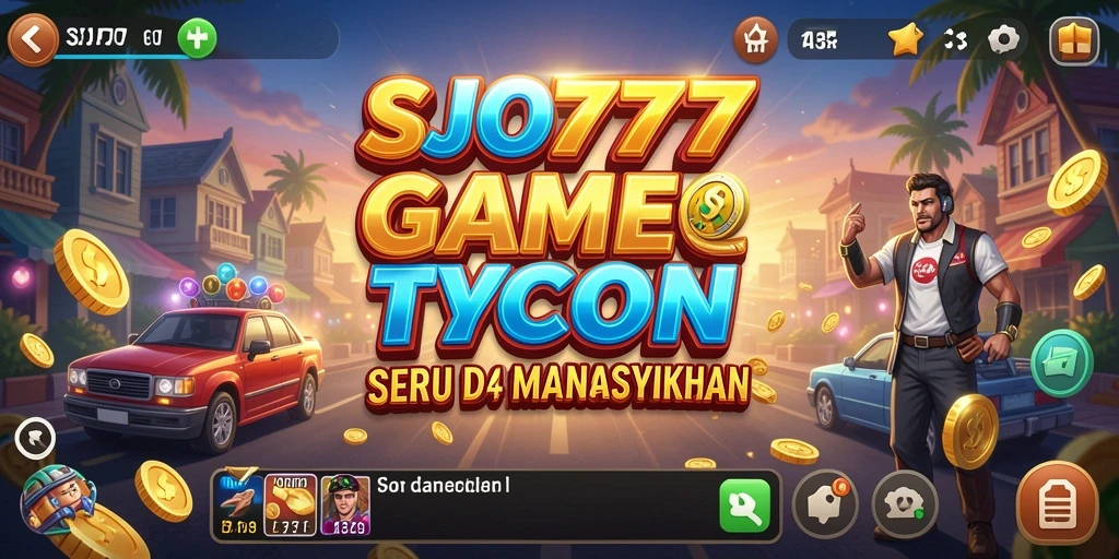 Tampilan gameplay SJO777 yang menarik dalam simulator Tycoon.